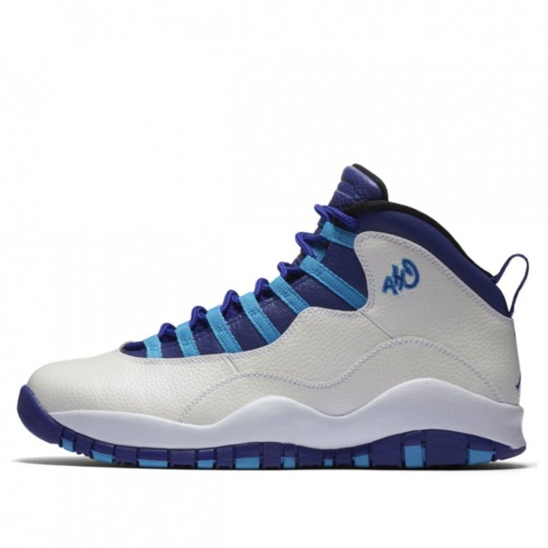 Air Jordan 10 Retro 'Charlotte Hornets' White/Light Purple 310805-107