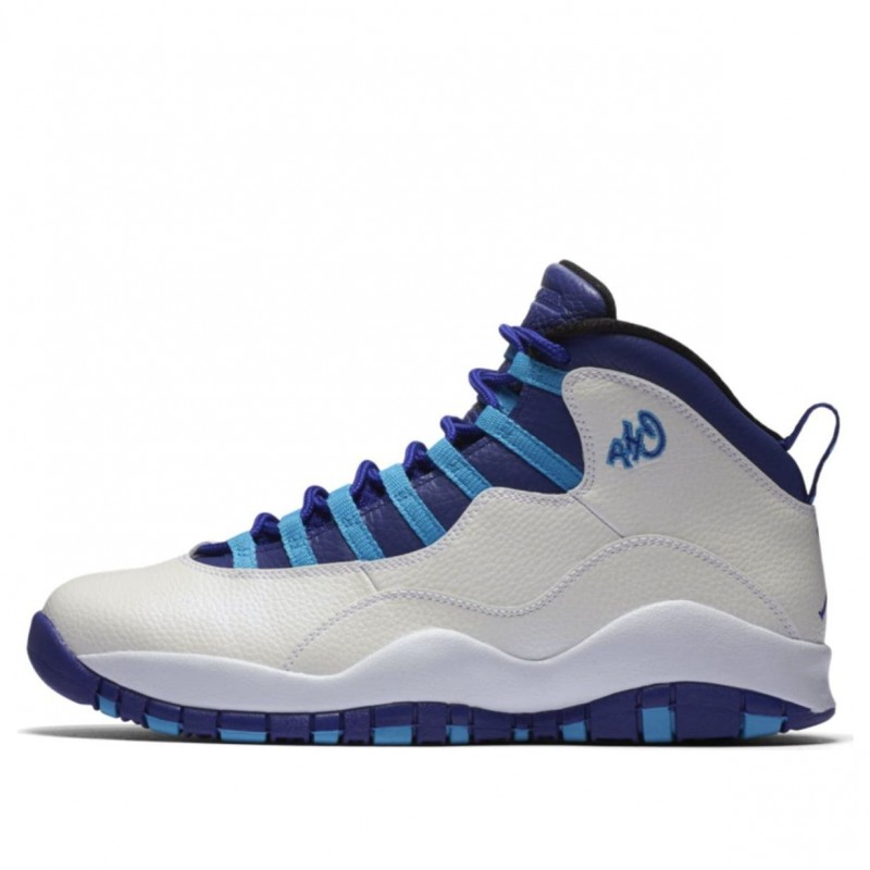 Air Jordan 10 Retro 'Charlotte Hornets' White/Light Purple 310805-107