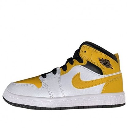 Air Jordan 1 Mid PS 'University Gold' White/Black/University Gold 640734-170