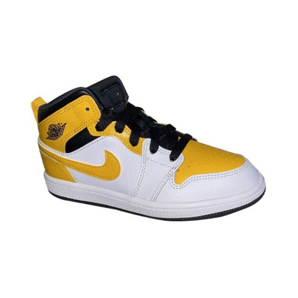 Air Jordan 1 Mid PS 'University Gold' White/Black/University Gold 640734-170