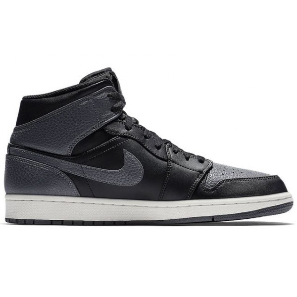 Air Jordan 1 Mid Black Dark Grey 554724-041