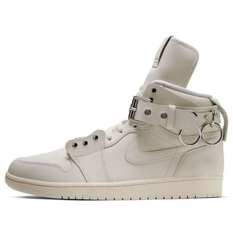 Nike Comme des Garcons x Air Jordan 1 Retro Strap High White Sail/Sail/Sail CN5738-100