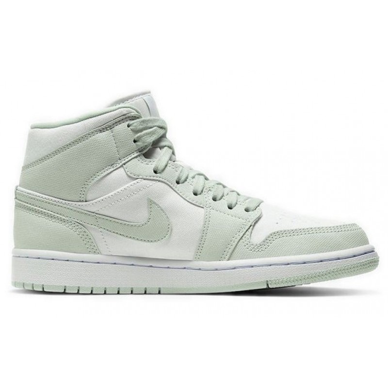 Womens WMNS Air Jordan 1 Mid 'Spruce Aura' White/Spruce Aura CV5280-103