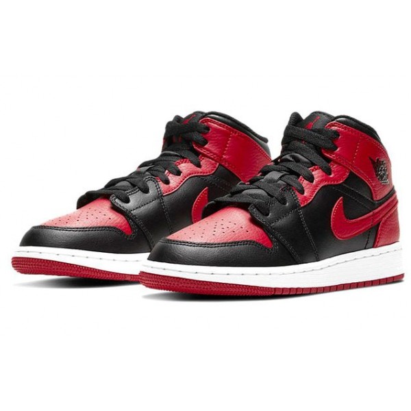 Air Jordan 1 Mid GS 'Banned' 2020 Banned 2020 (GS) 554725-074