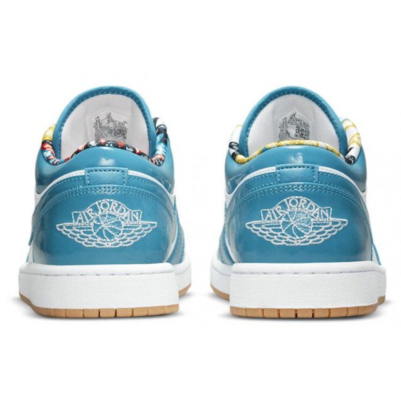 Air Jordan 1 Low Barcelona Cyber Teal DC6991-400