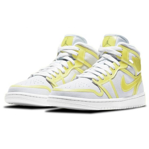 Womens WMNS Air Jordan 1 Mid LX 'Off White Opti Yellow' Opti Yellow (W) DA5552-107