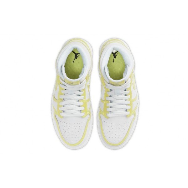 Womens WMNS Air Jordan 1 Mid LX 'Off White Opti Yellow' Opti Yellow (W) DA5552-107