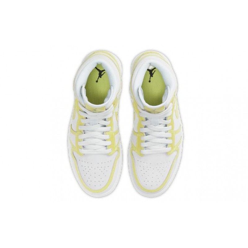 Womens WMNS Air Jordan 1 Mid LX 'Off White Opti Yellow' Opti Yellow (W) DA5552-107