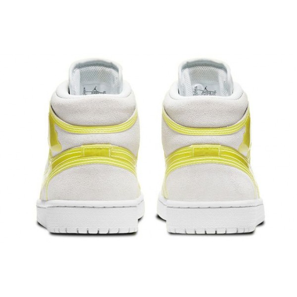 Womens WMNS Air Jordan 1 Mid LX 'Off White Opti Yellow' Opti Yellow (W) DA5552-107