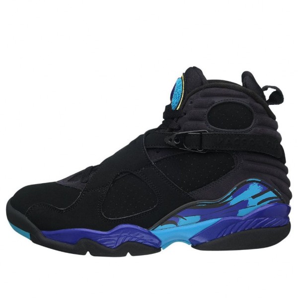 Air Jordan 8 Retro 'Aqua' 2007 Black/Bright Concord-Aqua Tone 305381-041