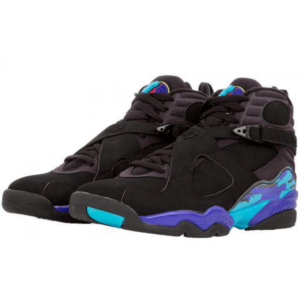 Air Jordan 8 Retro 'Aqua' 2007 Black/Bright Concord-Aqua Tone 305381-041