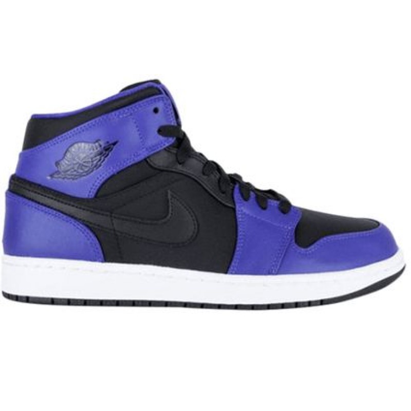 Air Jordan 1 Mid Black Purple 554724-019