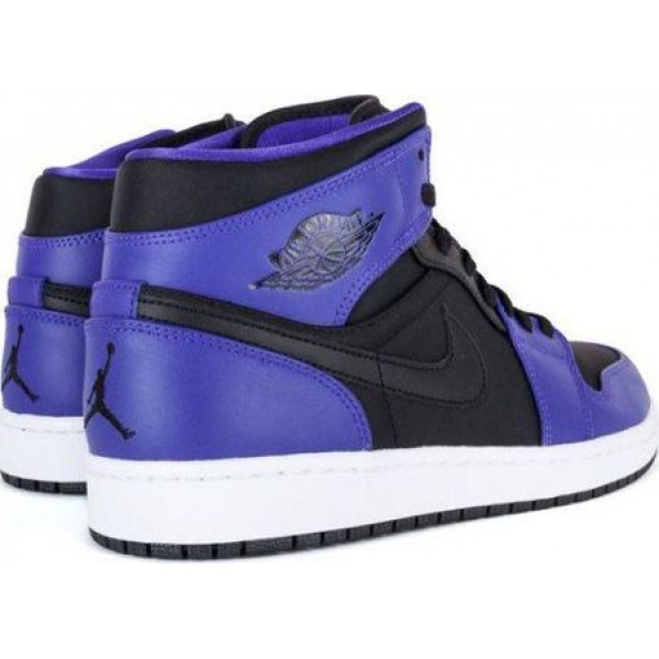 Air Jordan 1 Mid Black Purple 554724-019