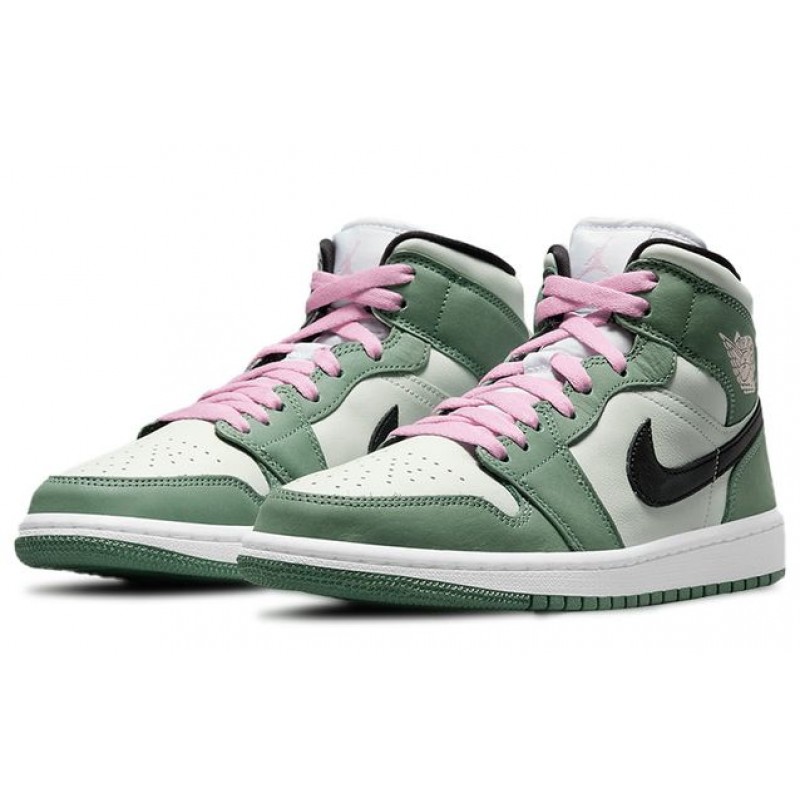 Womens WMNS Air Jordan 1 Mid SE 'Dutch Green' Dutch Green (W) CZ0774-300