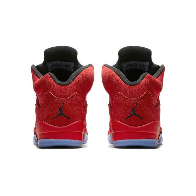 Air Jordan 5 Retro BG Flight Suit - Red Suede 440888-602