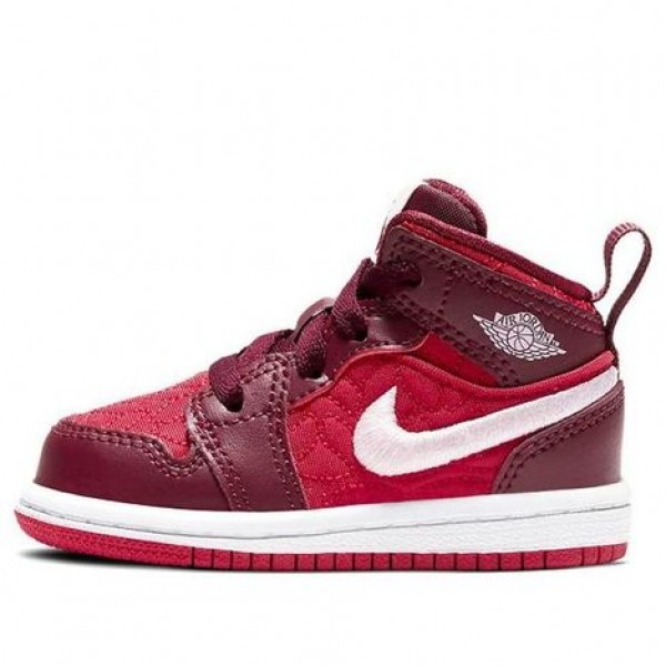 Nike Air Jordan 1 Mid SE Red Quilt TD AV5172-600