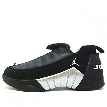 Air Jordan 15 OG Low 'Black Silver' Black/White/Metallic Silver 136035-011