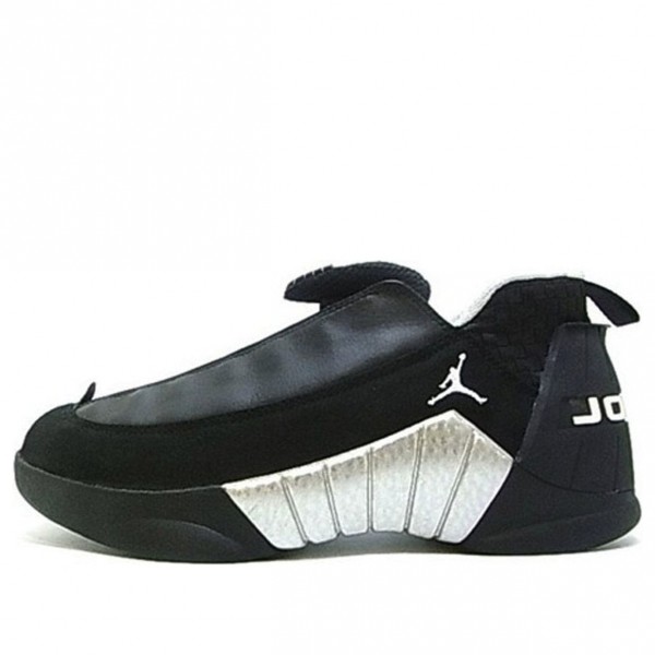 Air Jordan 15 OG Low 'Black Silver' Black/White/Metallic Silver 136035-011