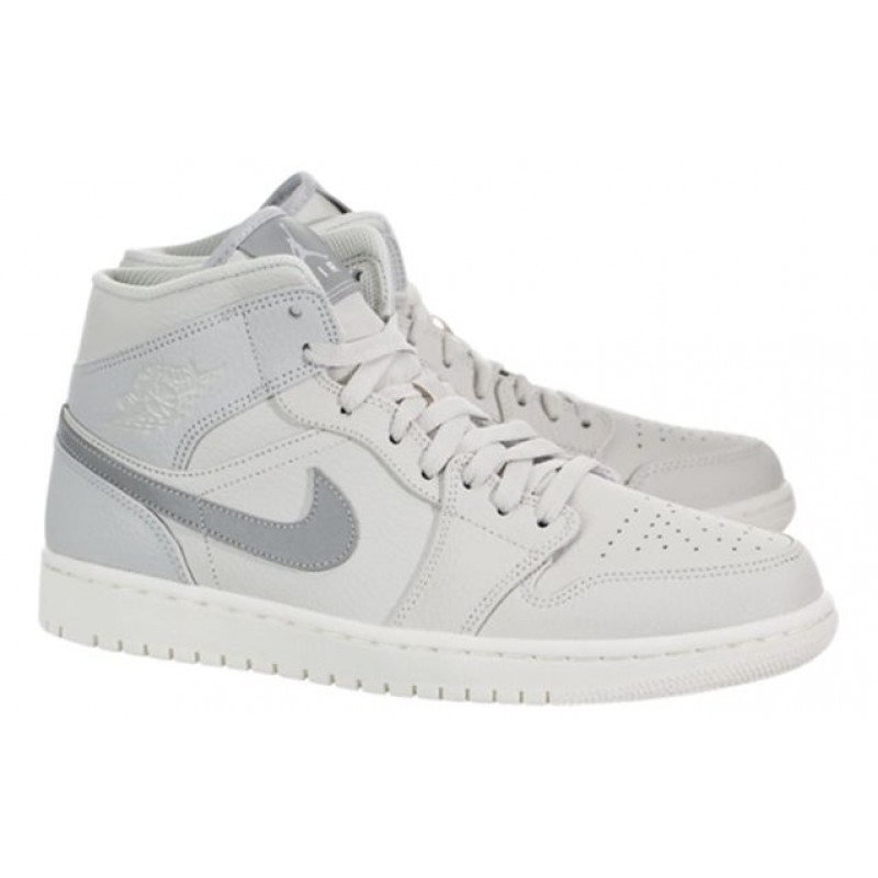 Air Jordan 1 Mid SE Light Bone Reflective Silver 852542-003