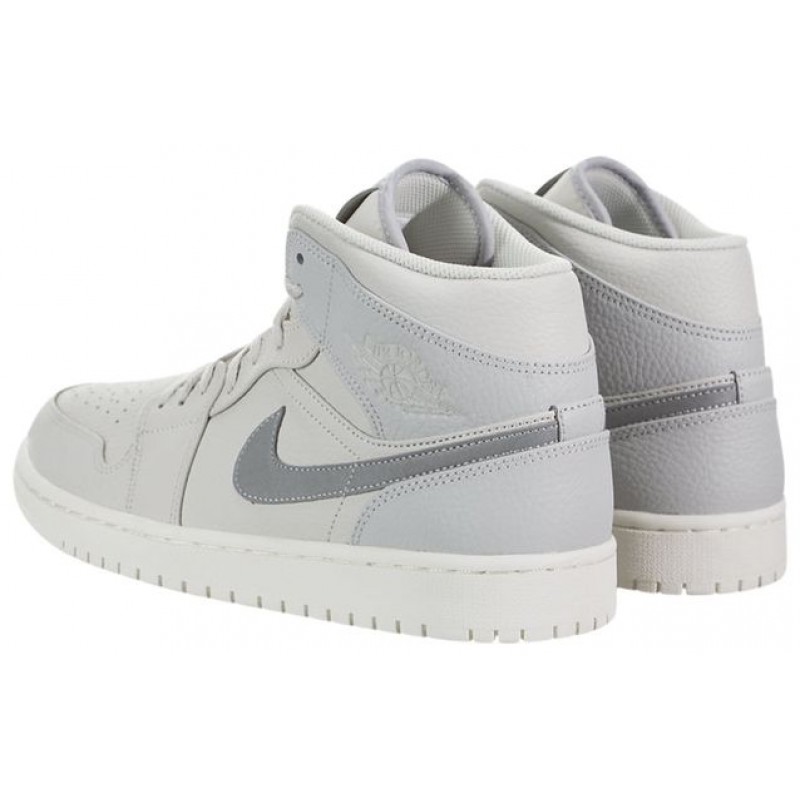 Air Jordan 1 Mid SE Light Bone Reflective Silver 852542-003