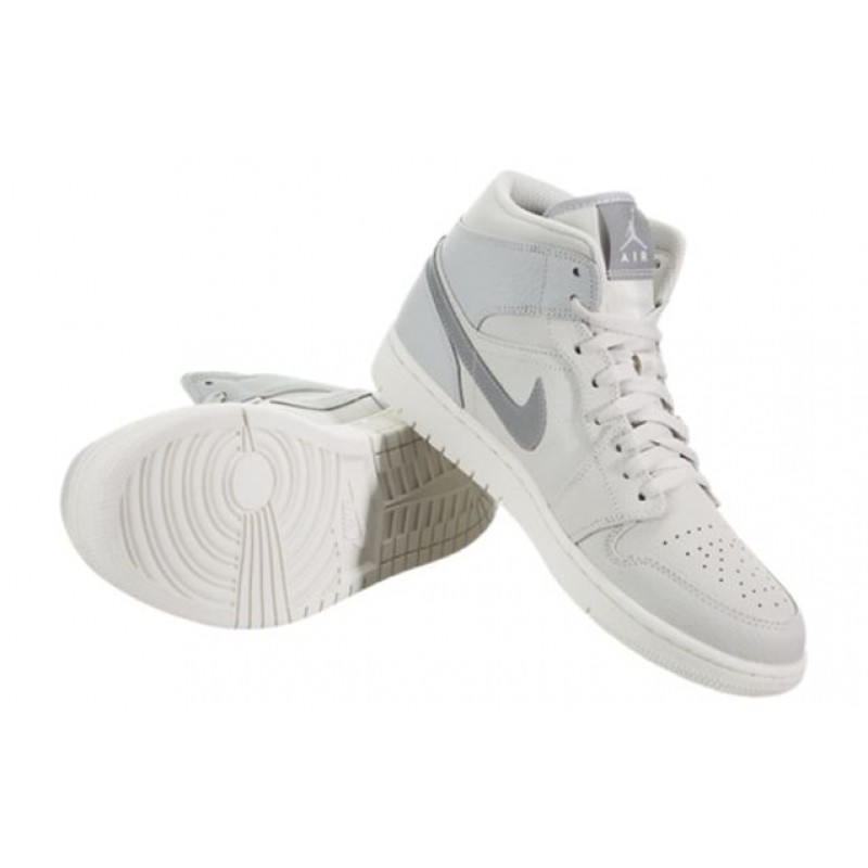 Air Jordan 1 Mid SE Light Bone Reflective Silver 852542-003