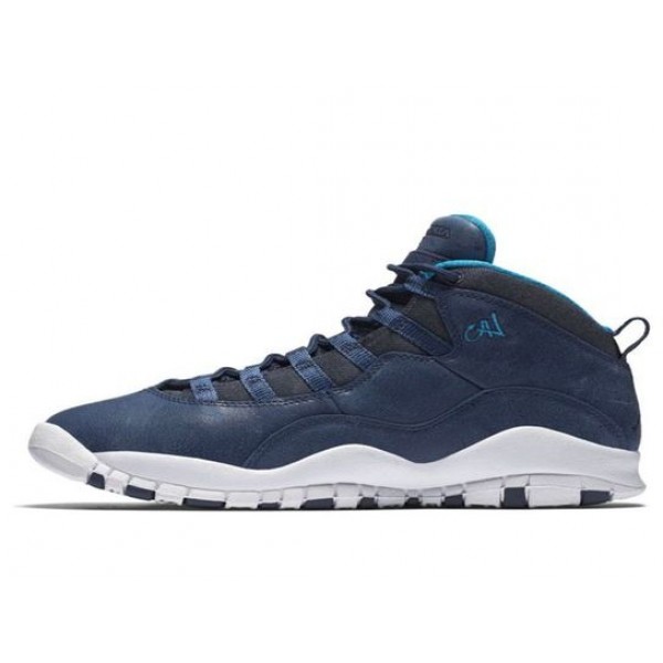 Air Jordan 10 Retro GS 'LA' Ocean Fog/Blue Lagoon-Midnight Navy Blue 310806-404