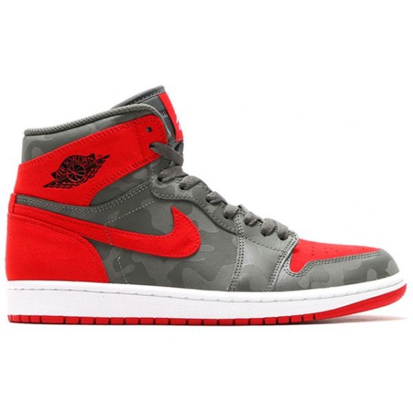 Air Jordan 1 Retro High PRM River Rock Camo - Red AA3993-032