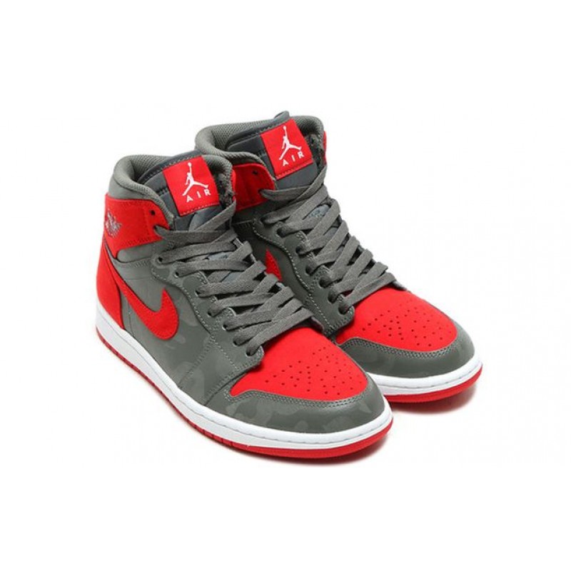 Air Jordan 1 Retro High PRM River Rock Camo - Red AA3993-032