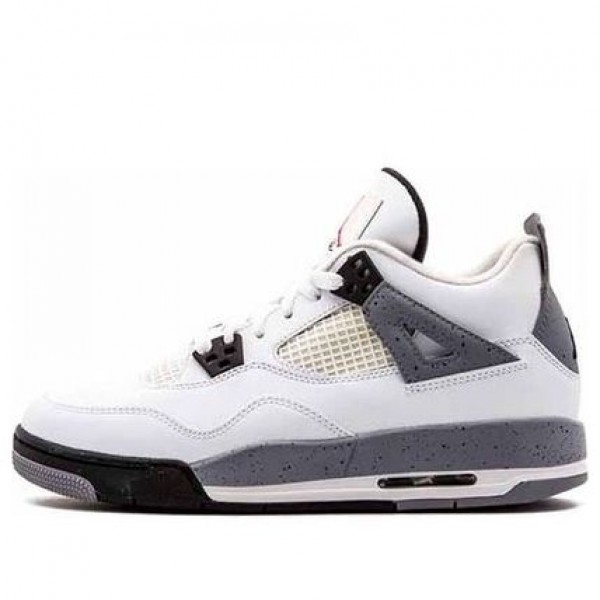 Air Jordan 4 Retro'Cement' 2012 GS White/Black-Cement Grey 408452-103