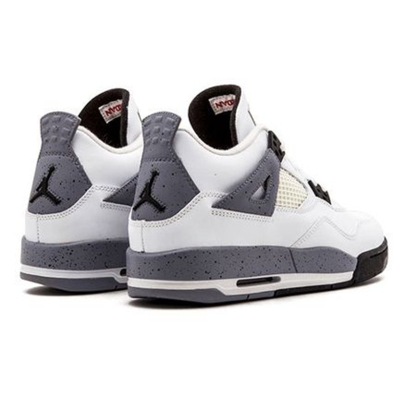 Air Jordan 4 Retro'Cement' 2012 GS White/Black-Cement Grey 408452-103