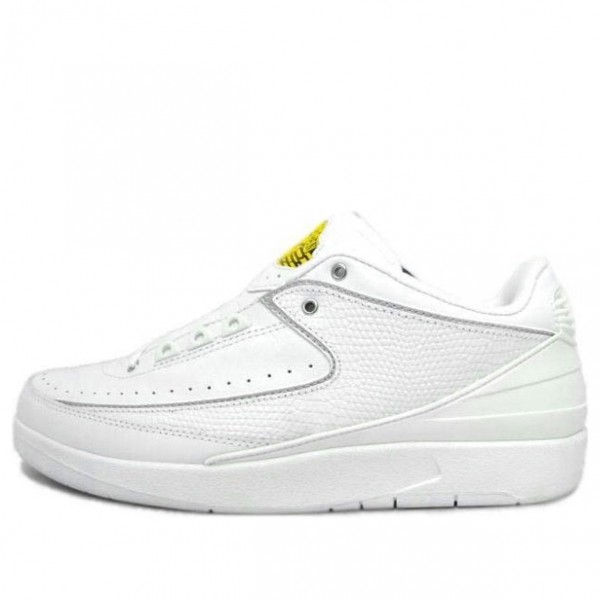 Air Jordan 2 Retro Low 'White Varsity Maize' White/Metallic Silver-Varsity Maize 309837-102