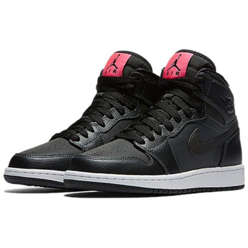 Air Jordan 1 Retro High'Black Pink' GS Anthracite/Black-Hyper Pink-Black 332148-004