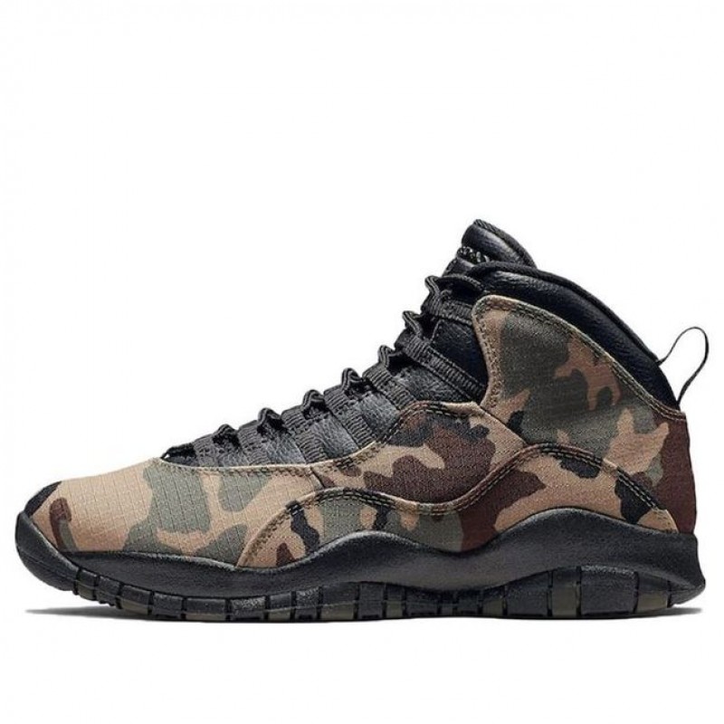 Air Jordan 10 Retro Woodland Camo 310805-201