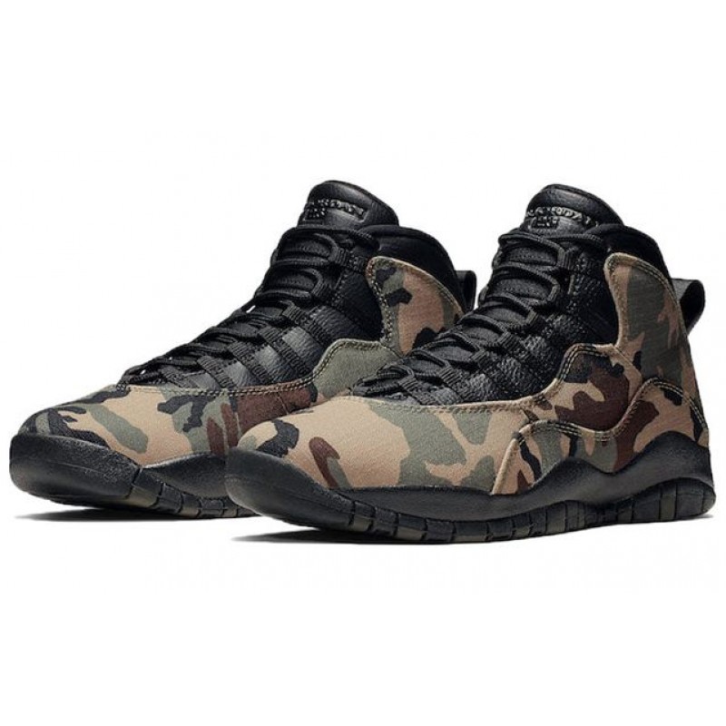 Air Jordan 10 Retro Woodland Camo 310805-201