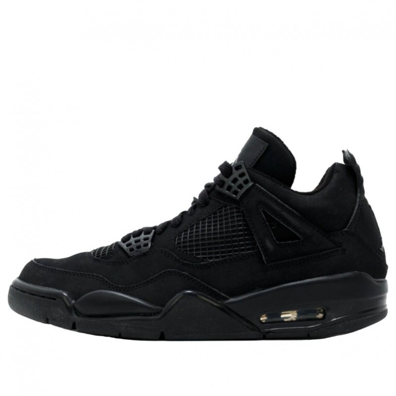 Air Jordan 4 Retro 'Black Cat' 2006 Black/Black/Light Graphite 308497-002