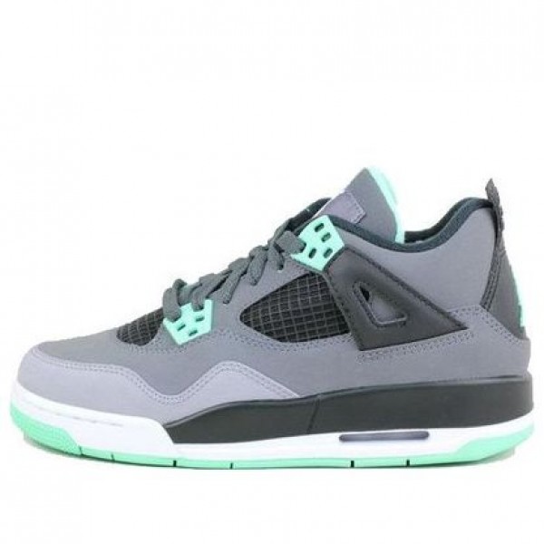 Air Jordan 4 Retro GS Dark Grey Green Glow 408452-033