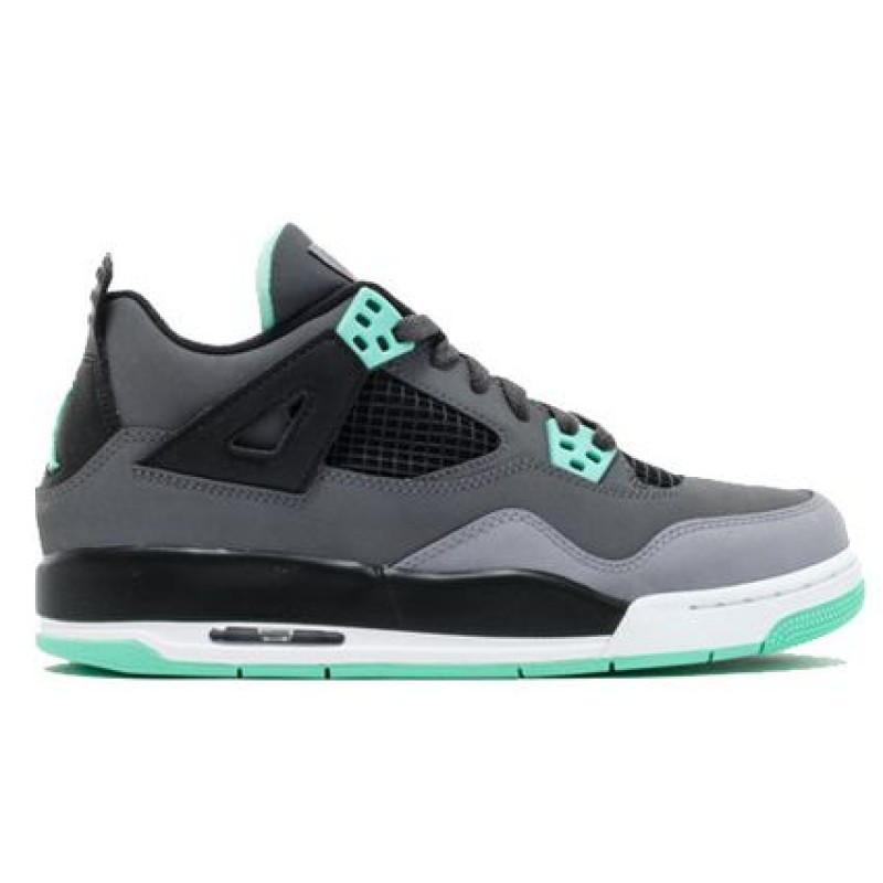 Air Jordan 4 Retro GS Dark Grey Green Glow 408452-033