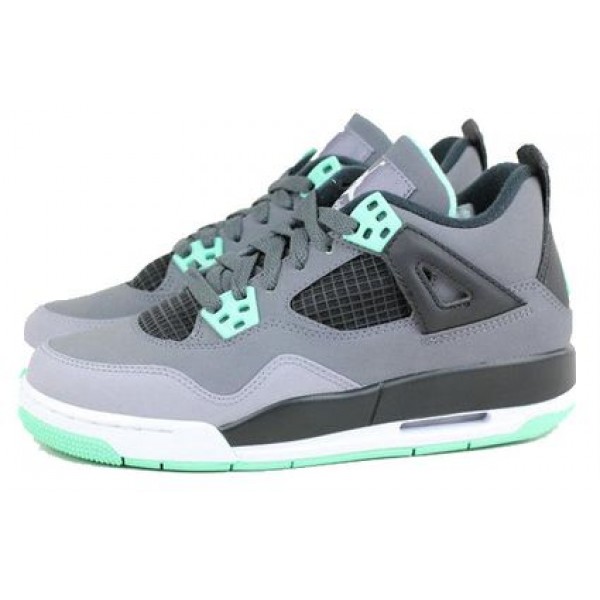 Air Jordan 4 Retro GS Dark Grey Green Glow 408452-033