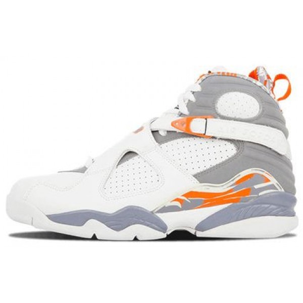 Nike Air Jordan 8 Retro GS 'Orange Blaze' White/Stealth-Orng Blaze-Slvr 305368-102