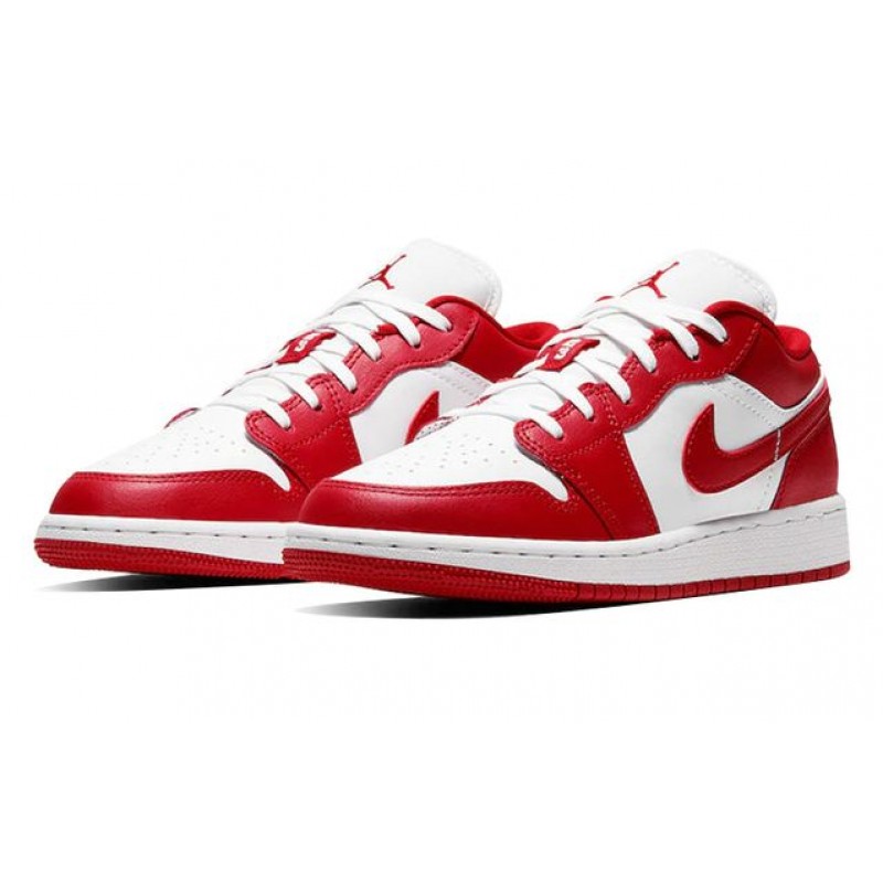 Air Jordan 1 Low GS Gym Red White 553560-611