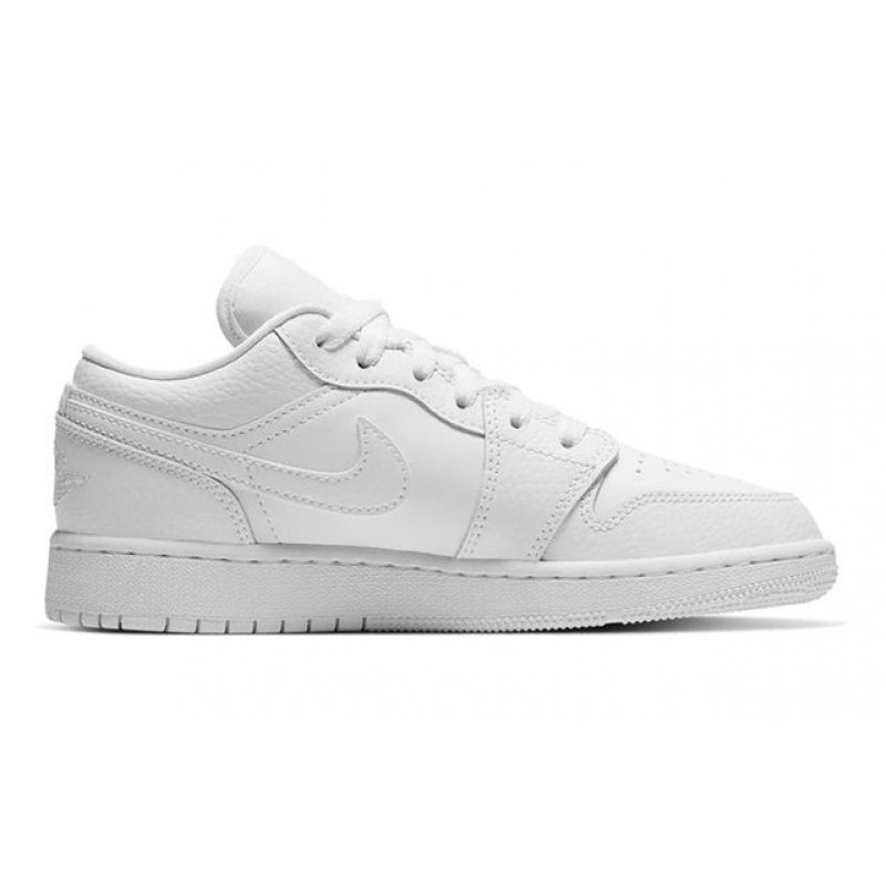 Air Jordan 1 Low GS Triple White 553560-130