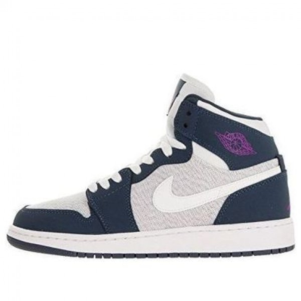 Air Jordan 1 Retro High'Squadron Blue' GG Sail/Hyper Violet-Squadron Blue-White 332148-117