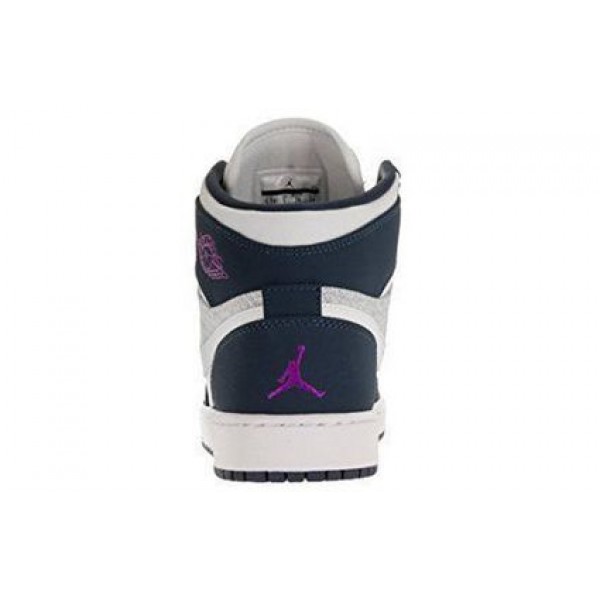 Air Jordan 1 Retro High'Squadron Blue' GG Sail/Hyper Violet-Squadron Blue-White 332148-117