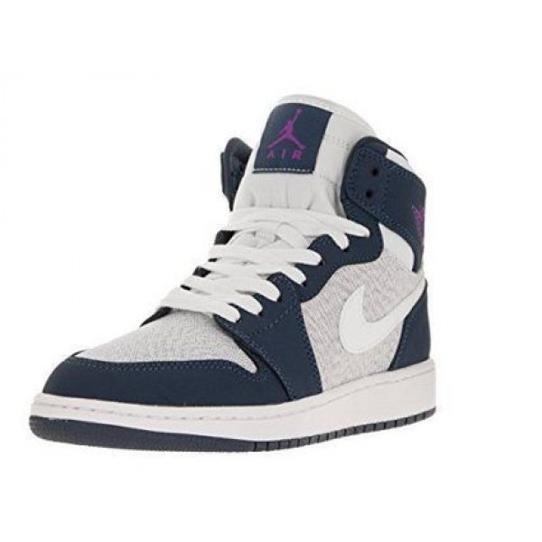 Air Jordan 1 Retro High'Squadron Blue' GG Sail/Hyper Violet-Squadron Blue-White 332148-117