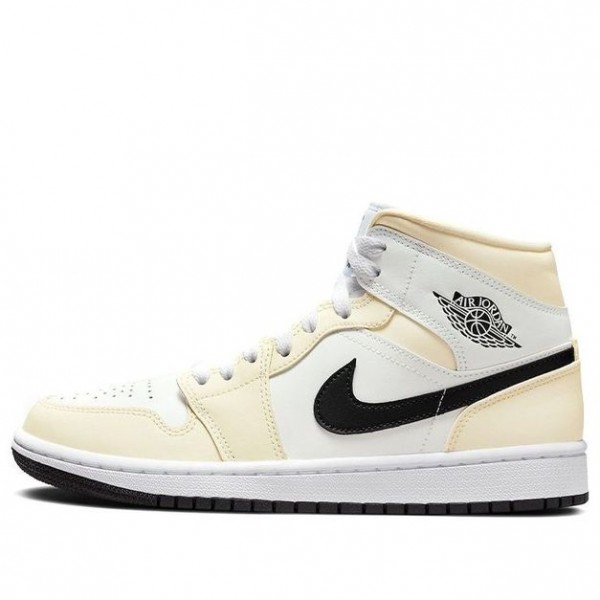 Nike Womens Air Jordan 1 Mid Coconut Milk BQ6472-121