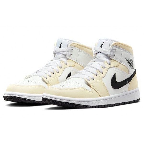 Nike Womens Air Jordan 1 Mid Coconut Milk BQ6472-121