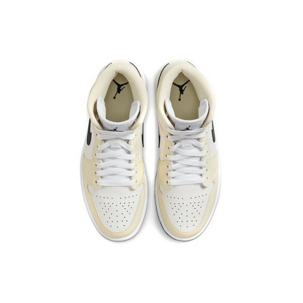 Nike Womens Air Jordan 1 Mid Coconut Milk BQ6472-121