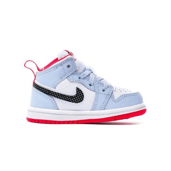 Air Jordan 1 Mid TD 'Half Blue' Half Blue/Black/White 644507-400