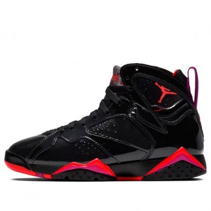 Womens WMNS Air Jordan 7 Retro Black Patent Leather 313358-006