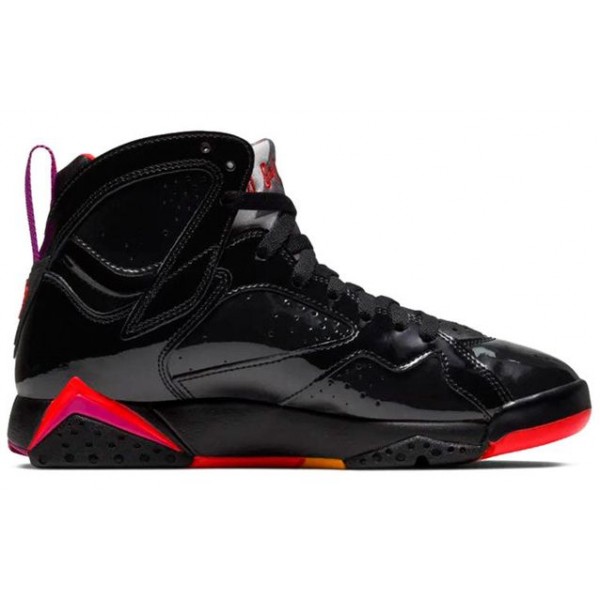 Womens WMNS Air Jordan 7 Retro Black Patent Leather 313358-006